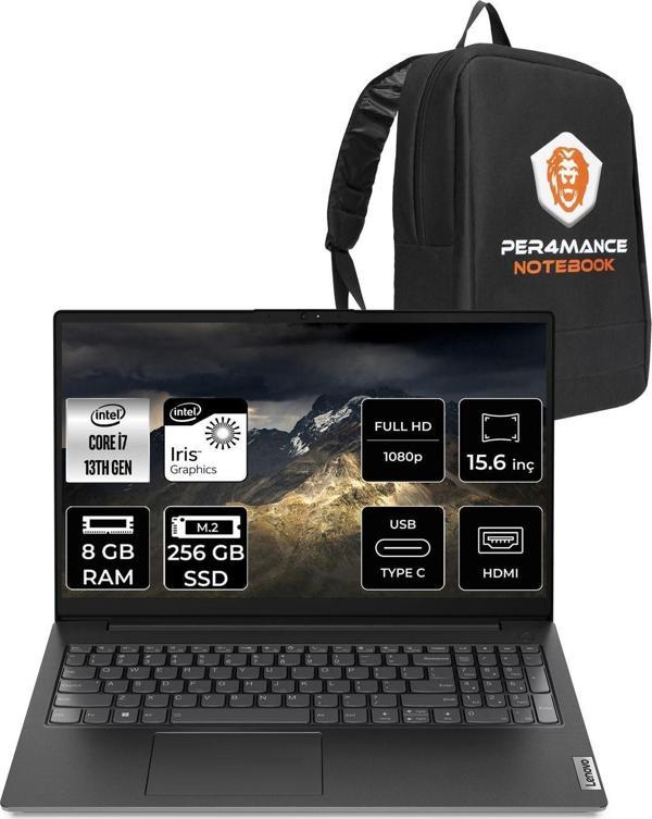 Lenovo V15 G4 İ7 1355U 8Gb 256Gb Ssd 15.6 Fhd Fdos Taşınabilir Bilgisayar & Per4 Çanta - Image 1