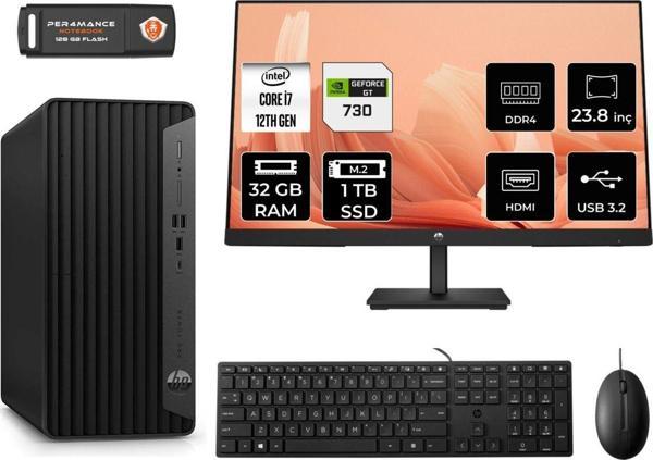 Hp Pro Tower 400 G9 Ae6U3M9Eas328 İ7 12700 32Gb Ram 1Tb Ssd Gt730 4Gb 23.8" Fdos Masaüstü Bilgisayar - Image 1