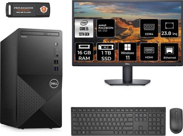 Dell Vostro 3020 Ae20463020S213 İ5 13400 16Gb Ram 1Tb Ssd Rx550 4Gb 23.8" W11H Masaüstü Bilgisayar - Image 1