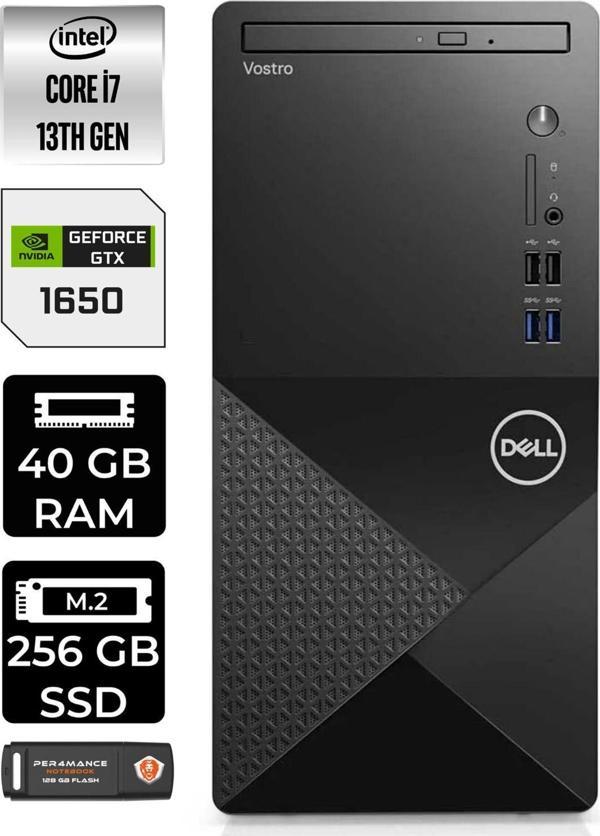 Dell Vostro 3020 En2054Vdt3020736 İ5 13400 40Gb Ram 256Gb Ssd Gtx1650 W11P Masaüstü Bilgisayar - Image 1