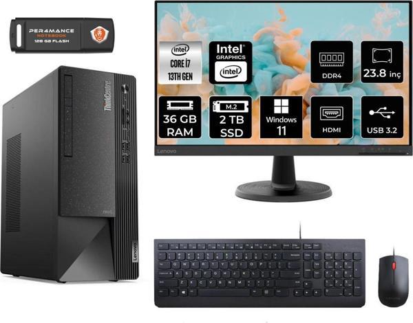Lenovo Neo 50T Ae12Jd0008Trs084 İ7 13700 36Gb Ram 2Tb Ssd 23.8" W11H Masaüstü Bilgisayar - Image 1