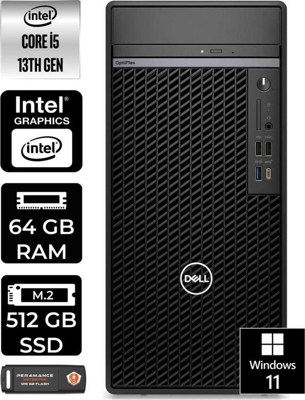 Dell Optıplex 7010 En010O7010097 İ5 13500 64Gb Ram 512Gb Ssd W11H Masaüstü Bilgisayar - Image 1