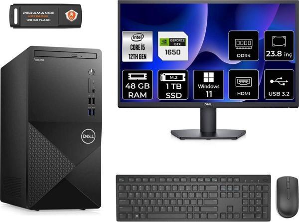 Dell Vostro 3910 Ae3910S693 İ5 12400 48Gb Ram 1Tb Ssd Gtx1650 4Gb 23.8" W11H Masaüstü Bilgisayar - Image 1
