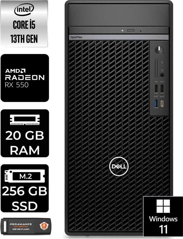 Dell Optıplex 7010 En010O7010266 İ5 13500 20Gb Ram 256Gb Ssd Rx550 W11P Masaüstü Bilgisayar - Image 1