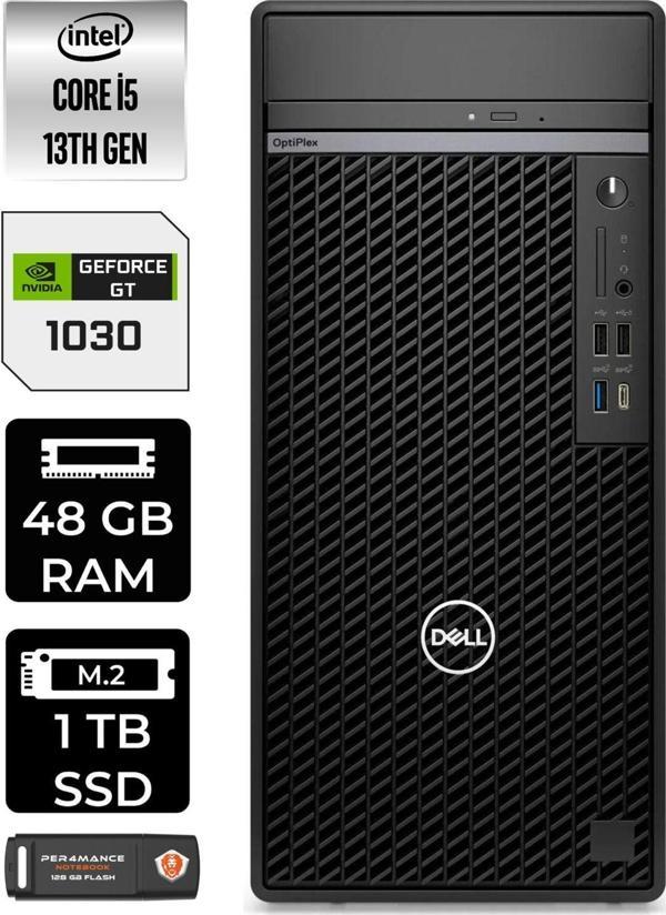 Dell Optıplex 7010 En010O7010493 İ5 13500 48Gb Ram 1Tb Ssd Gt1030 Fdos Masaüstü Bilgisayar - Image 1