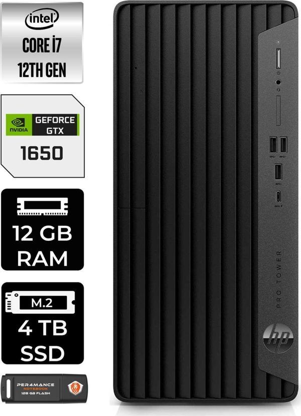 Hp Pro Tower 400 G9 E6U3M9Ea660 İ7 12700 12Gb Ram 4Tb Ssd Gtx1650 4Gb W11H Masaüstü Bilgisayar - Image 1