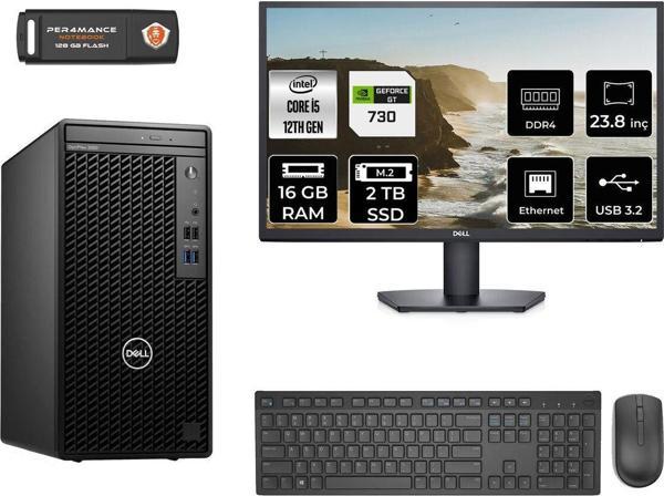 Dell Optılex 3000 Ae3000S314 İ5 12500 16Gb Ram 2Tb Ssd Gt730 4Gb 23.8" Fdos Masaüstü Bilgisayar - Image 1