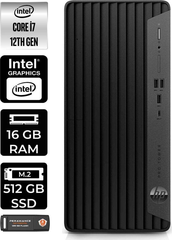 Hp Pro Tower 400 G9 E6U3M9Ea062 İ7 12700 16Gb Ram 512Gb Ssd W11H Masaüstü Pc & Per4 Bellek - Image 1