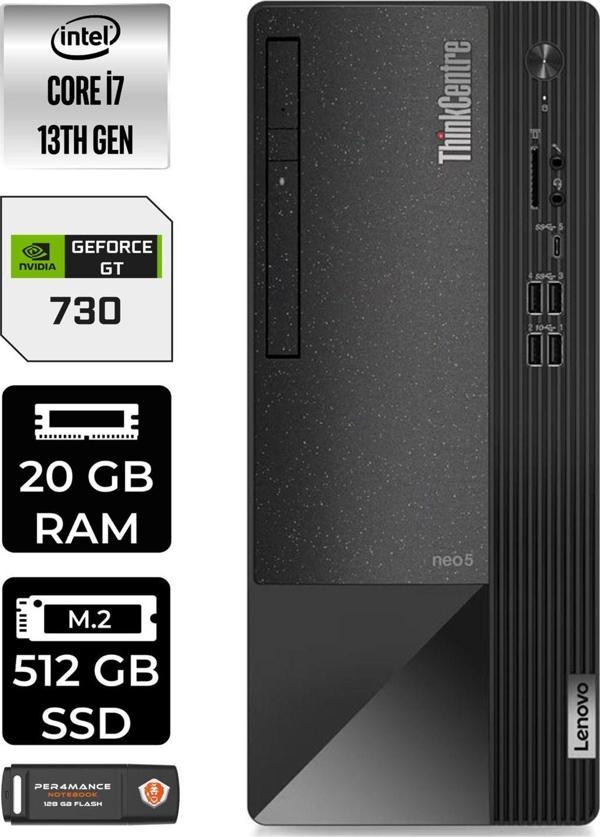 Lenovo Neo 50T 12Jd0008Tre317 İ7 13700 20Gb Ram 512Gb Ssd Gt730 4Gb Fdos Masaüstü Bilgisayar - Image 1