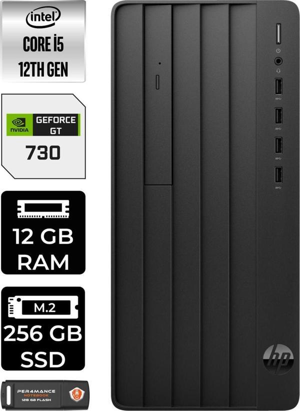 Hp Pro Tower 290 G9 E6D3A5Ea356 İ5 12500 12Gb Ram 256Gb Ssd Gt730 4Gb W11H Masaüstü Bilgisayar - Image 1
