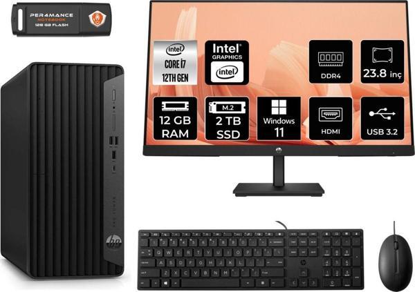 Hp Pro Tower 400 G9 Ae6U3M9Eas109 İ7 12700 12Gb Ram 2Tb Ssd 23.8" W11P Masaüstü Bilgisayar - Image 1