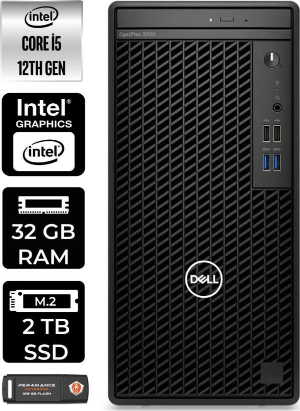Dell Optıplex 3000 En010O3000129 İ5 12500 32Gb Ram 2Tb Ssd W11P Masaüstü Bilgisayar - Image 1