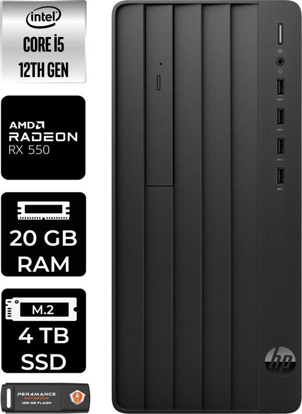 Hp Pro Tower 290 G9 E6D3A3Ea170 İ7 12700 20Gb Ram 4Tb Ssd Rx550 4Gb Fdos Masaüstü Bilgisayar - Image 1