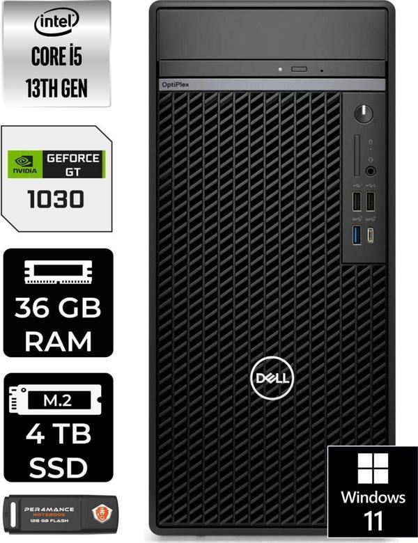 Dell Optıplex 7010 En010O7010535 İ5 13500 36Gb Ram 4Tb Ssd Gt1030 W11H Masaüstü Bilgisayar - Image 1