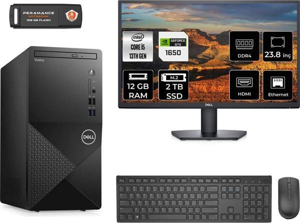Dell Vostro 3020 Ae3020S609 İ5 13400 12Gb Ram 2Tb Ssd Gtx1650 4Gb 23.8" Fdos Masaüstü Bilgisayar - Image 1