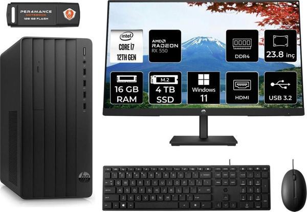 Hp Pro Tower 290 G9 Ae6D3A3Eas215 İ7 12700 16Gb Ram 4Tb Ssd Rx550 4Gb 23.8" W11H Masaüstü Pc - Image 1