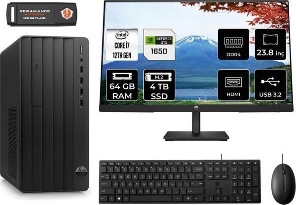 Hp Pro Tower 290 G9 Ae6D3A3Eas650 İ7 12700 64Gb Ram 4Tb Ssd Gtx1650 4Gb 23.8" Fdos Masaüstü Pc - Image 1