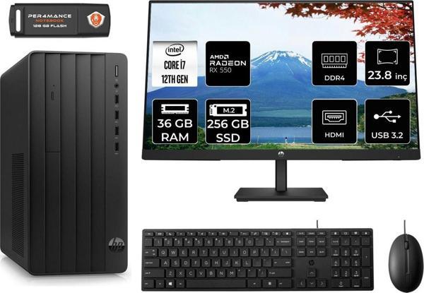 Hp Pro Tower 290 G9 Ae6D3A3Eas181 İ7 12700 36Gb Ram 256Gb Ssd Rx550 4Gb 23.8" Fdos Masaüstü Pc - Image 1