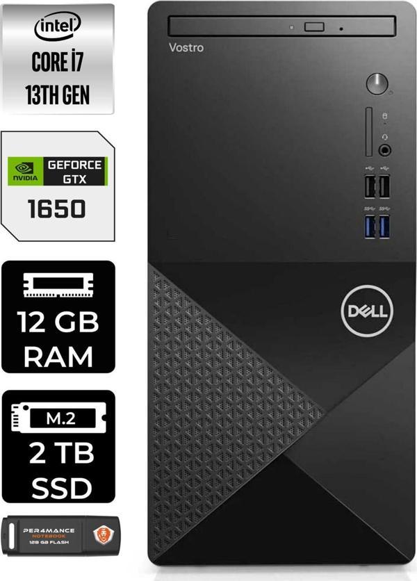 Dell Vostro 3020 En2054Vdt3020709 İ5 13400 12Gb Ram 2Tb Ssd Gtx1650 W11P Masaüstü Bilgisayar - Image 1