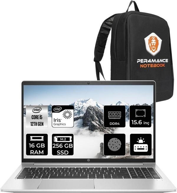 Hp Probook 450 G9 İ5 1235U 16Gb 256Gb Ssd 15.6" Fhd Fdos 6S6Z1Ea & Per4 Çanta - Image 1