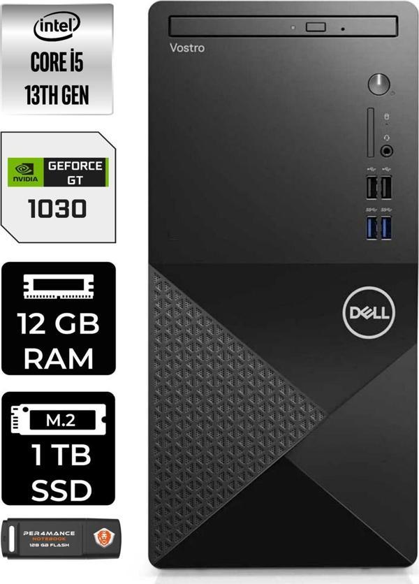 Dell Vostro 3020 En2050Vdt3020558 İ5 13400 12Gb Ram 1Tb Ssd Gt1030 W11P Masaüstü Bilgisayar - Image 1