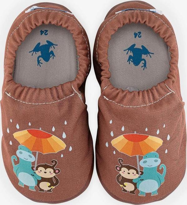 Hopfrög Umbrella Flower Hyper Tarçın Kahve Barefoot Akıllı Patik - Image 1