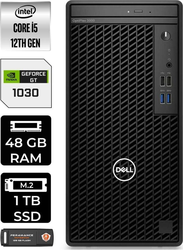 Dell Optıplex 3000 En010O3000593 İ5 12500 48Gb Ram 1Tb Ssd Gt1030 W11P Masaüstü Bilgisayar - Image 1
