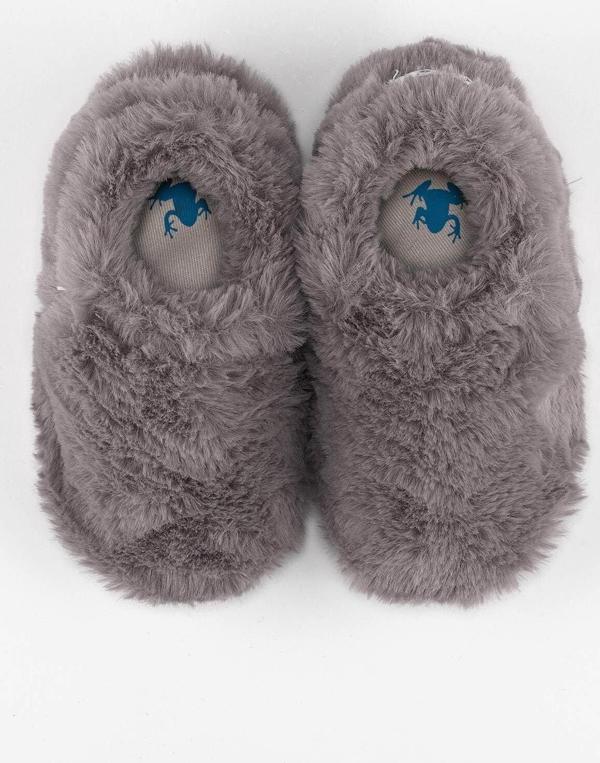 Hopfrög Furry Furry Gri Kürk Barefoot Patik - Image 1