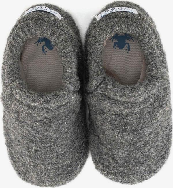 Hopfrög Recycled Woo Wooly Yünlü Gri Barefoot Patik - Image 1