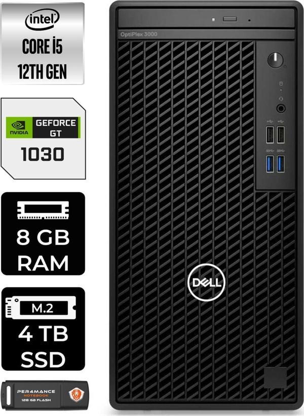 Dell Optıplex 3000 En010O3000555 İ5 12500 8Gb Ram 4Tb Ssd Gt1030 W11P Masaüstü Bilgisayar - Image 1