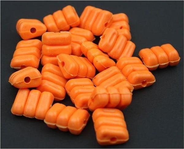 Sea Horse Turuncu 3 Lü Mısır Boncuk 20 Li Pkt   - Image 1