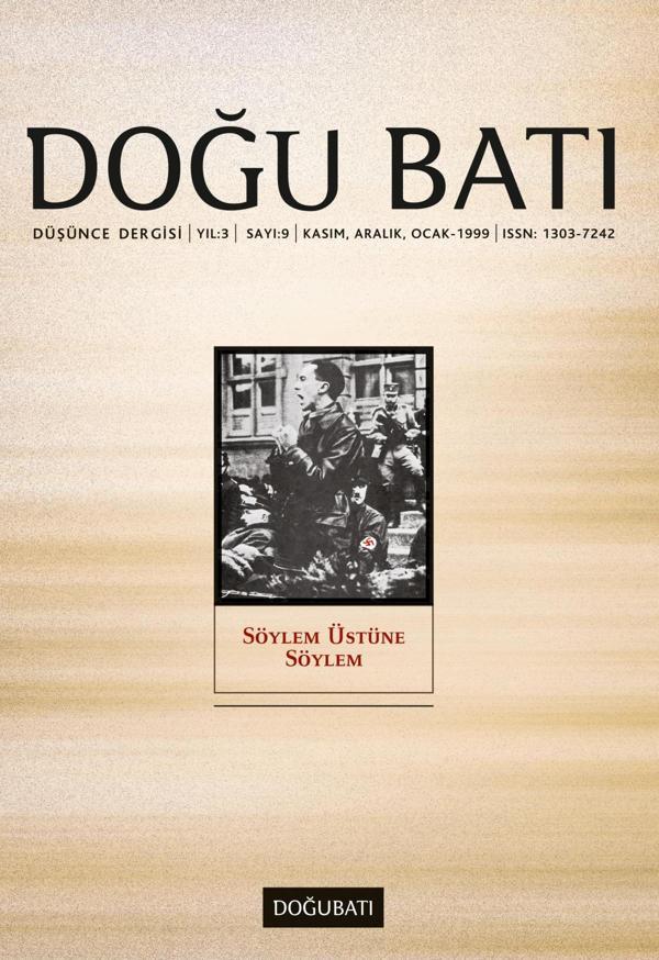 Doğu Batı Sayı 09: Söylem Üstüne Söylem - Doğu Batı Dergileri - Image 1