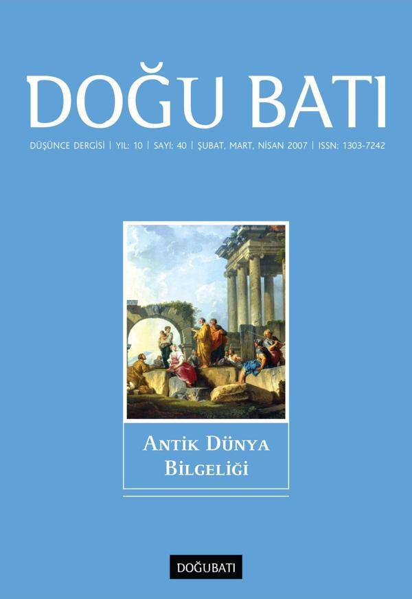 Doğu Batı Sayı 40: Antik Dünya Bilgeliği - Doğu Batı Dergileri - Image 1
