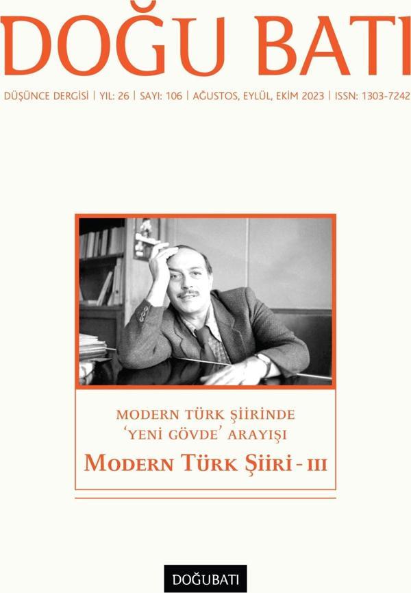 Doğu Batı Sayı 106: Modern Türk Şiiri - III - Doğu Batı Dergileri - Image 1