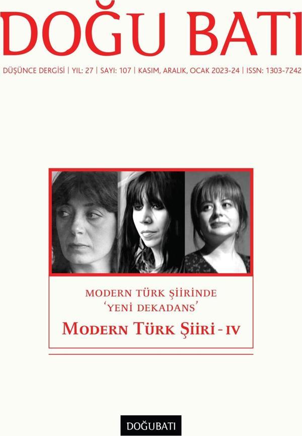 Doğu Batı Sayı 107: Modern Türk Şiiri - IV - Doğu Batı Dergileri - Image 1