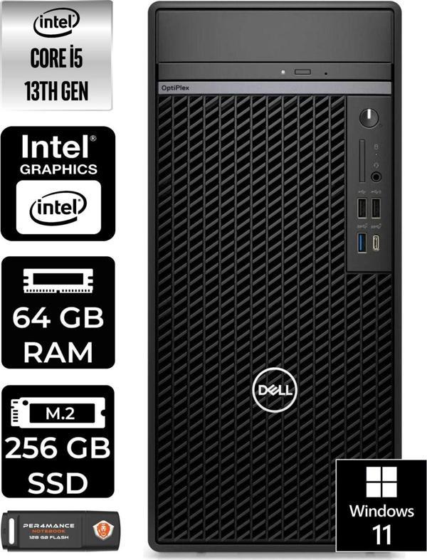 Dell Optıplex 7010 En010O7010146 İ5 13500 64Gb Ram 256Gb Ssd W11P Masaüstü Bilgisayar - Image 1