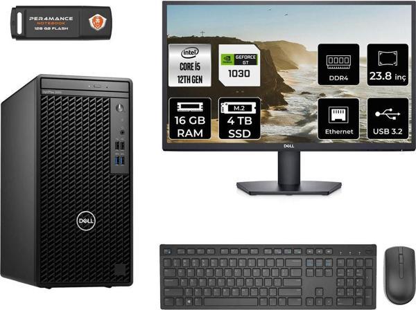 Dell Optılex 3000 Ae3000S465 İ5 12500 16Gb Ram 4Tb Ssd Gt1030 4Gb 23.8" Fdos Masaüstü Bilgisayar - Image 1