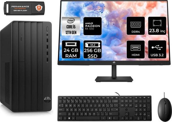 Hp Pro Tower 290 G9 Ae6D3A5Eas171 İ5 12500 24Gb Ram 256Gb Ssd Rx550 4Gb 23.8" Fdos Masaüstü Pc - Image 1