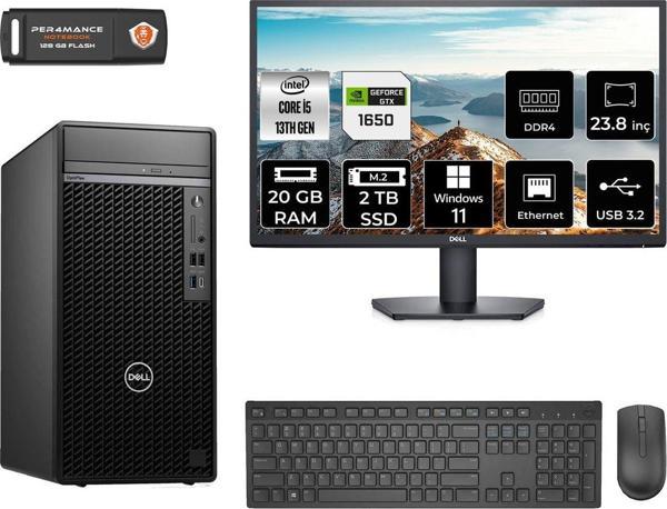 Dell Optılex 7010 Aeo7010S719 İ5 13500 20Gb Ram 2Tb Ssd Gtx1650 4Gb 23.8" W11P Masaüstü Bilgisayar - Image 1