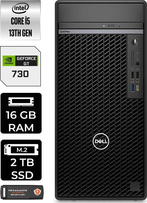 Dell Optıplex 7010 En010O7010314 İ5 13500 16Gb Ram 2Tb Ssd Gt730 Fdos Masaüstü Bilgisayar - Image 1
