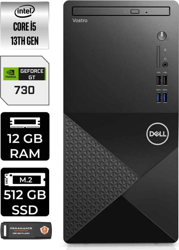 Dell Vostro 3020 En2054Vdt3020157 İ5 13400 12Gb Ram 512Gb Ssd Rx550 Fdos Masaüstü Bilgisayar - Image 1