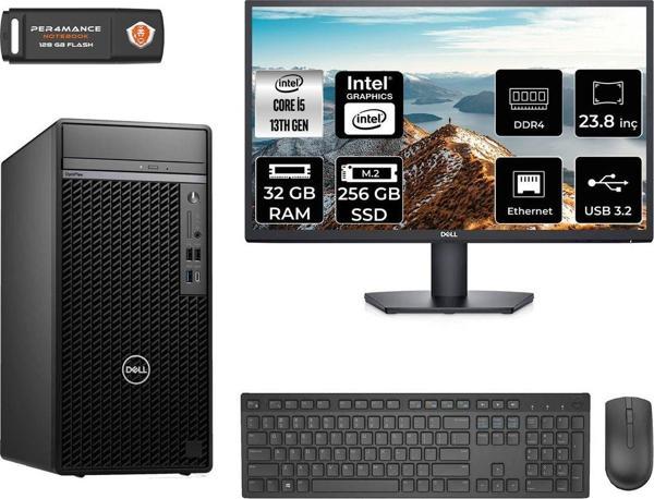 Dell Optılex 7010 Aeo7010S026 İ5 13500 32Gb Ram 256Gb Ssd 23.8" Fdos Masaüstü Bilgisayar - Image 1
