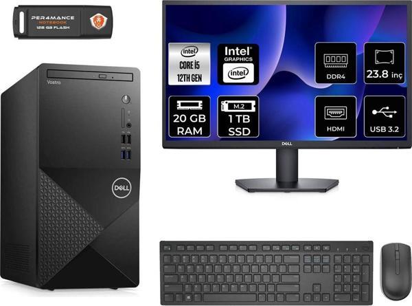Dell Vostro 3910Mt İ5 12400 20Gb 1Tb Ssd Gtx1650 W11H N7519Vdt3910 & Masaüstü Pc & 23.8" Monitör - Image 1