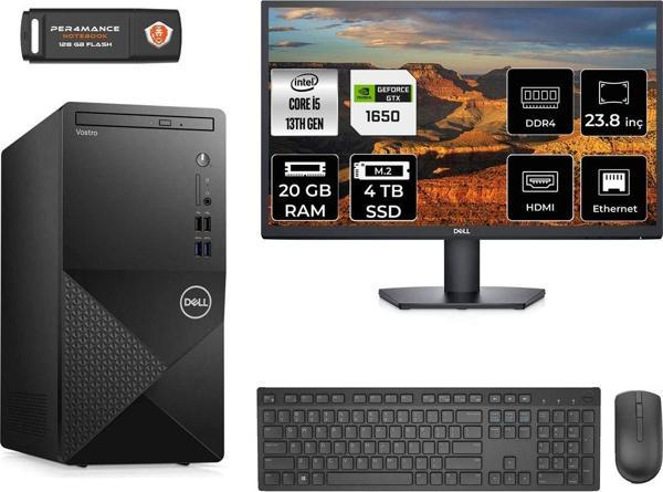Dell Vostro 3020 İ5 13400 20Gb 4Tb Ssd Gtx1650 Fdos N2050Vdt3020Mtu Masaüstü Pc & 23.8" Monitör - Image 1