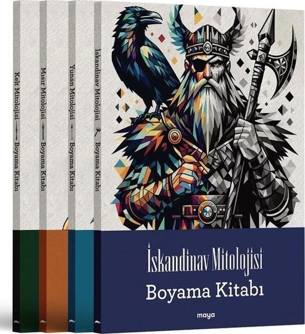 Maya Mitoloji Boyama Seti - 4 Kitap Takım - Maya Kitap - Image 1