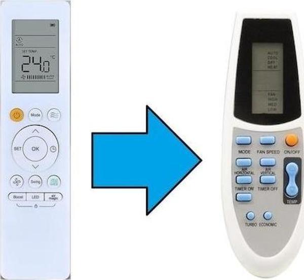Midea İnverter Klima Kumandası-resimde Sağdaki Gönderilir - Image 1