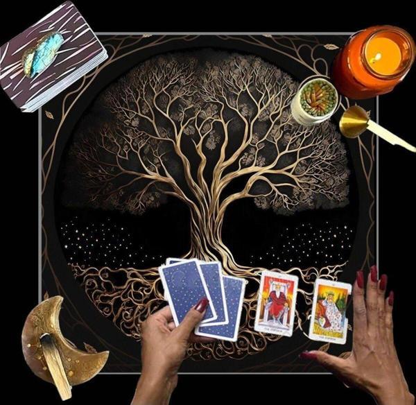 Sister Home Design Sunak Bezi, Wiccan Malzemeleri, Spiritüel Tarot Bezi Astroloji Tarot Duvar Dekoru, Kutsal Bez - Image 1
