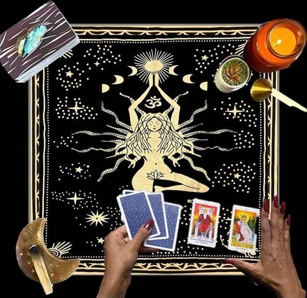 Sister Home Design Sunak Bezi, Wiccan Malzemeleri, Spiritüel Tarot Bezi Astroloji Tarot Duvar Dekoru, Kutsal Bez - Image 1