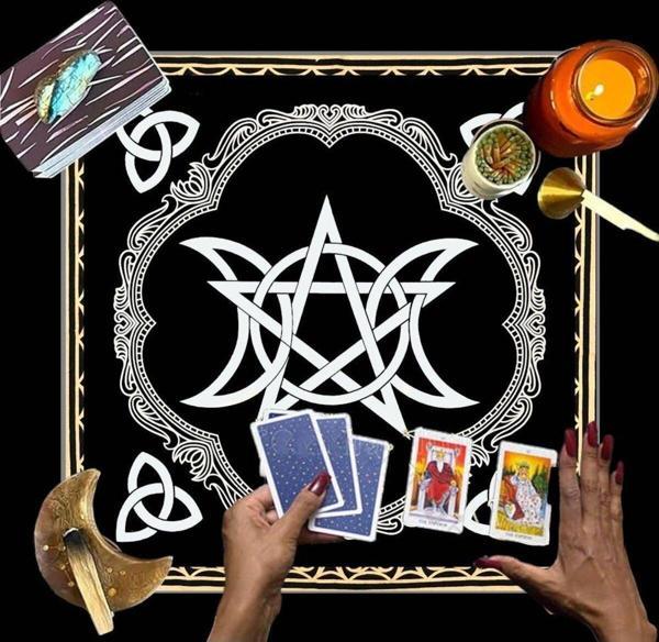 Sister Home Design Sunak Bezi, Wiccan Malzemeleri, Spiritüel Tarot Bezi Astroloji Tarot Duvar Dekoru, Kutsal Bez - Image 1