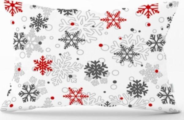 Sister Home Design Kar Taneleri Yastık & Kırlent & Kırlent Kılıfı 35X55 Cm - Image 1